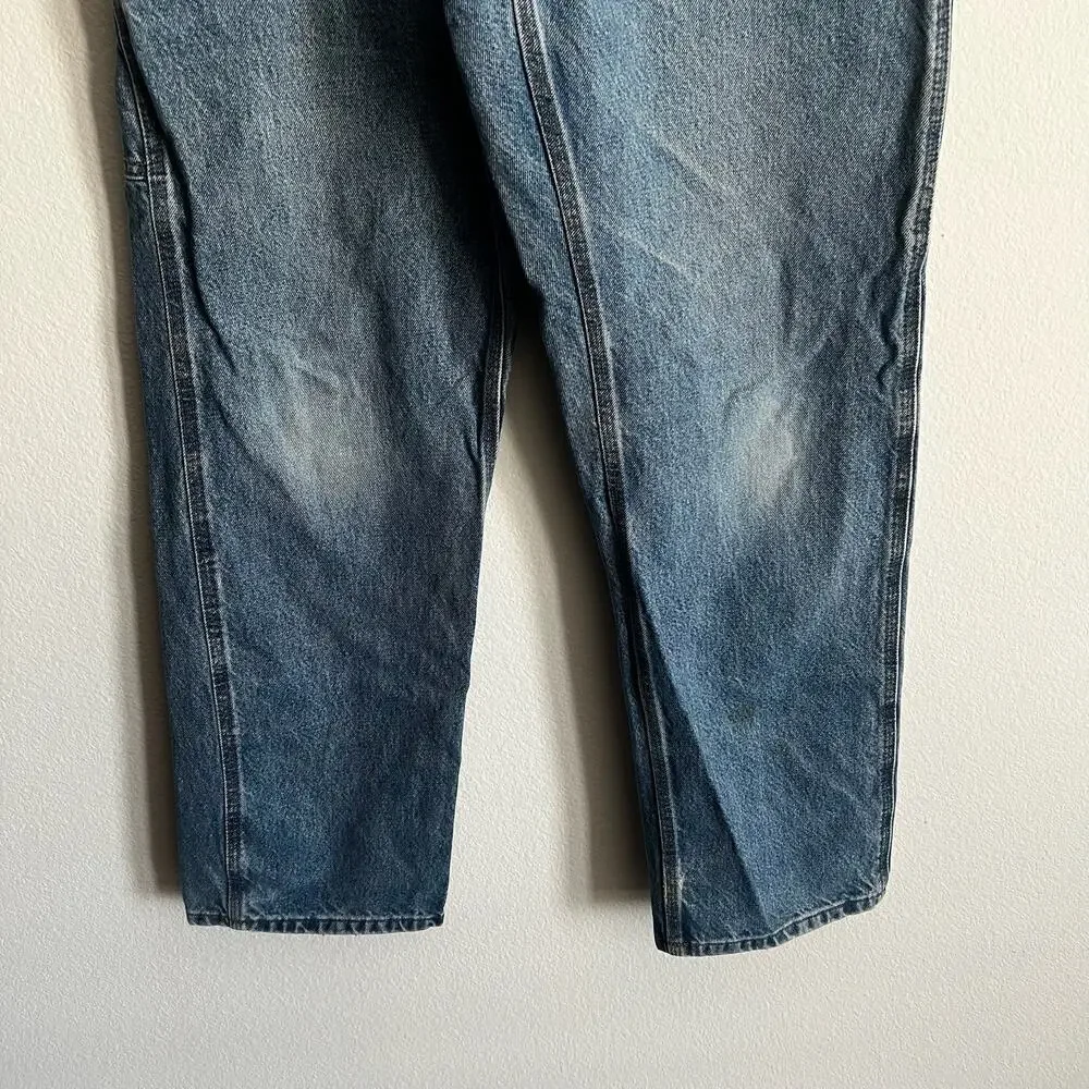 Carhartt B237 DST denim blue jean work wear carpenter pants